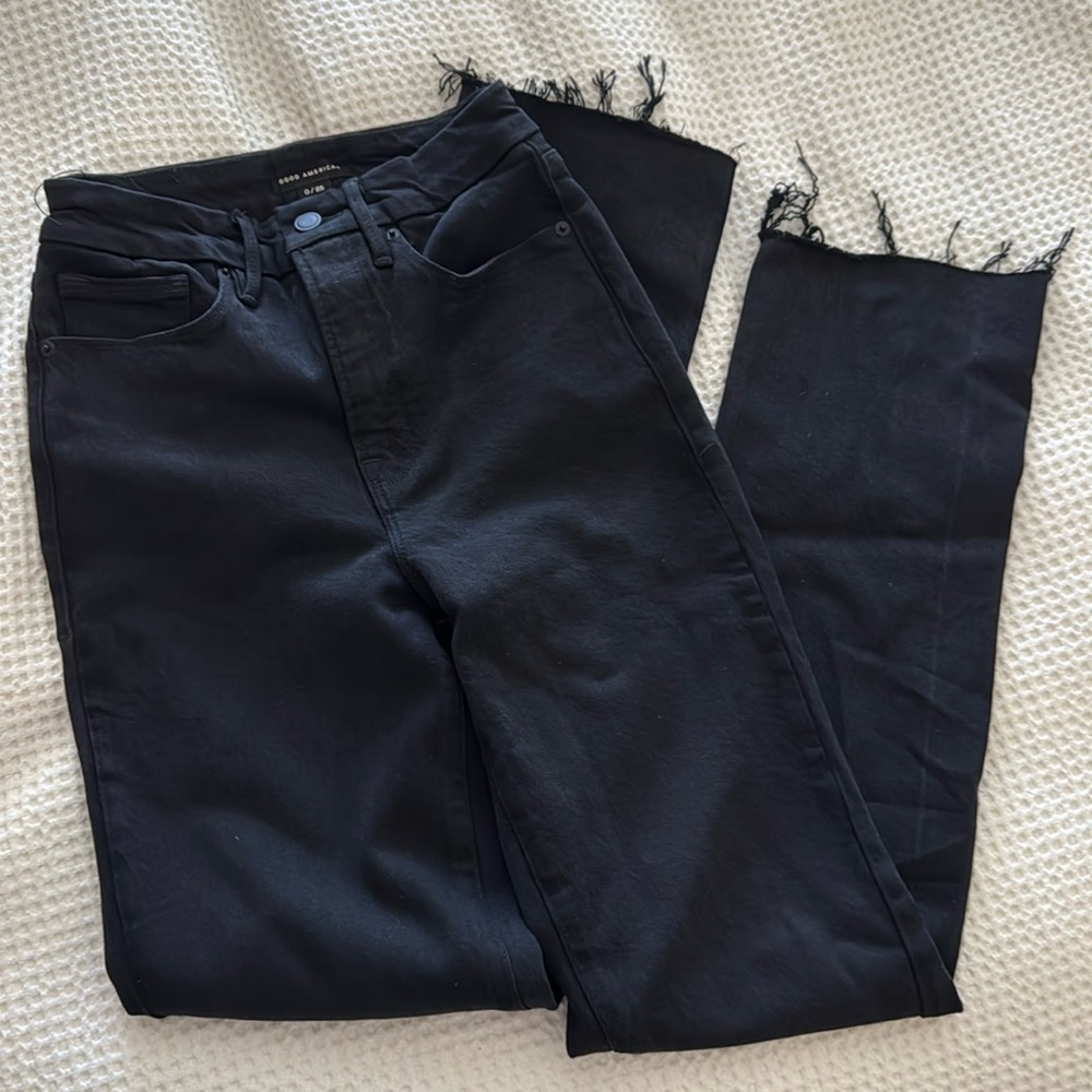 Good American SOFT-TECH GOOD BOY STRAIGHT JEANS